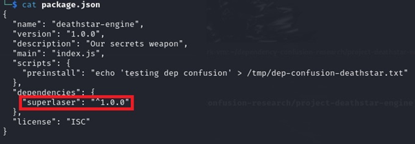 Deathstar-engine package json - Pentest Limited