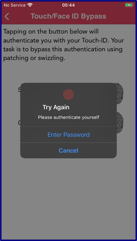 iOS Mobile Application Security - attack surface - failure of authentication